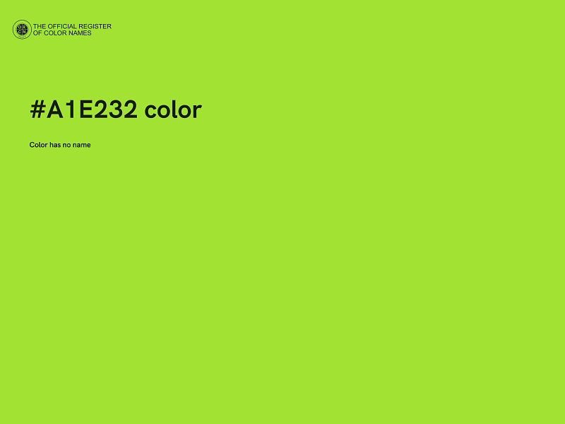 #A1E232 color image