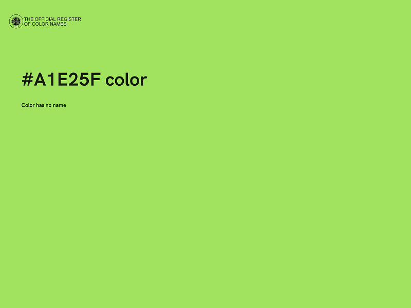 #A1E25F color image