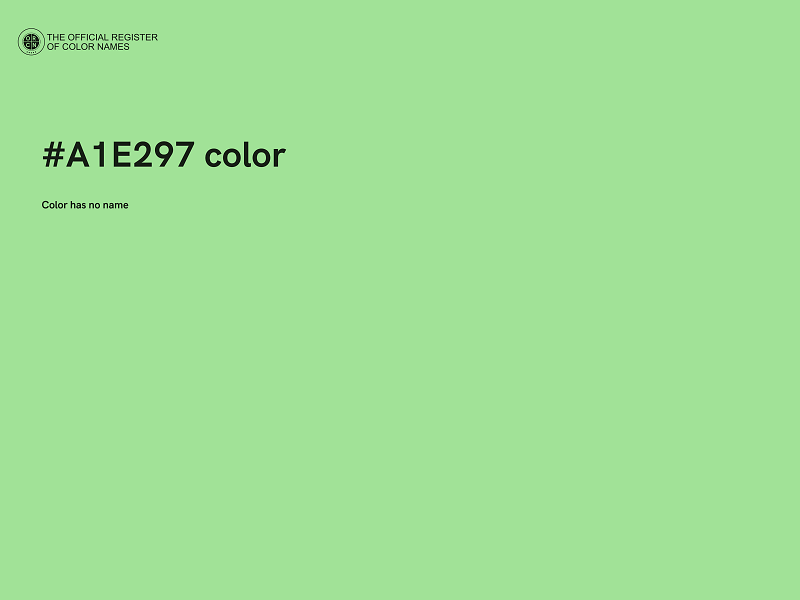 #A1E297 color image
