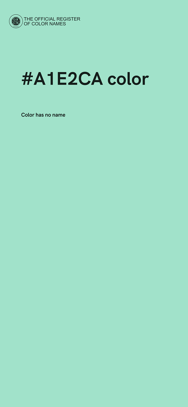 #A1E2CA color image