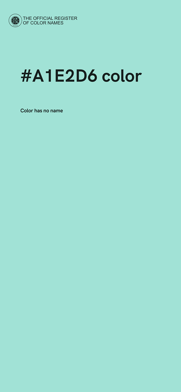 #A1E2D6 color image