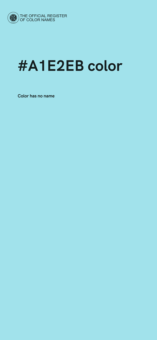 #A1E2EB color image