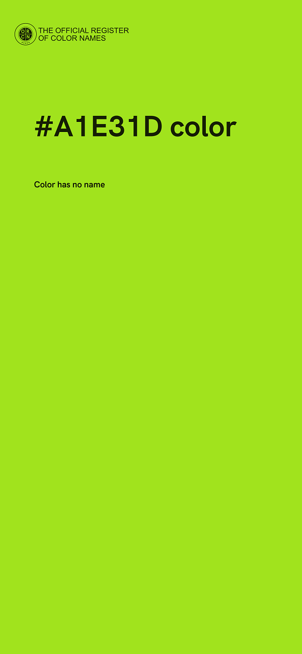#A1E31D color image
