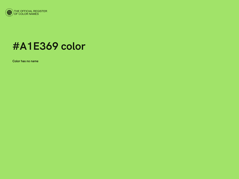 #A1E369 color image