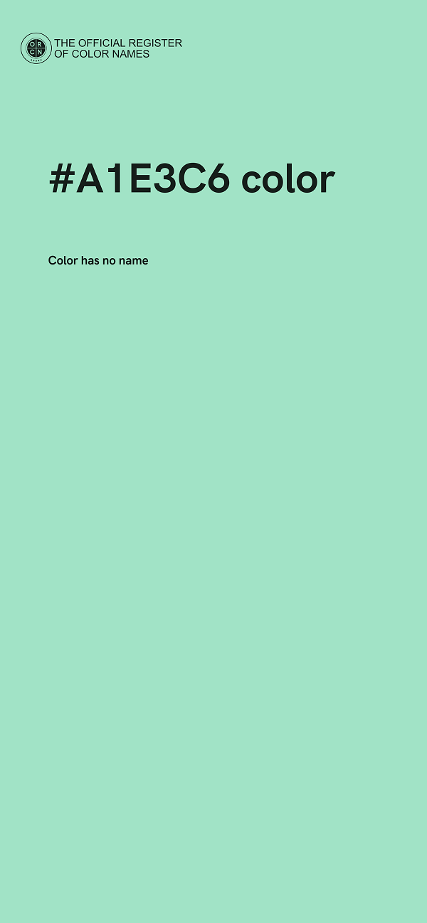 #A1E3C6 color image