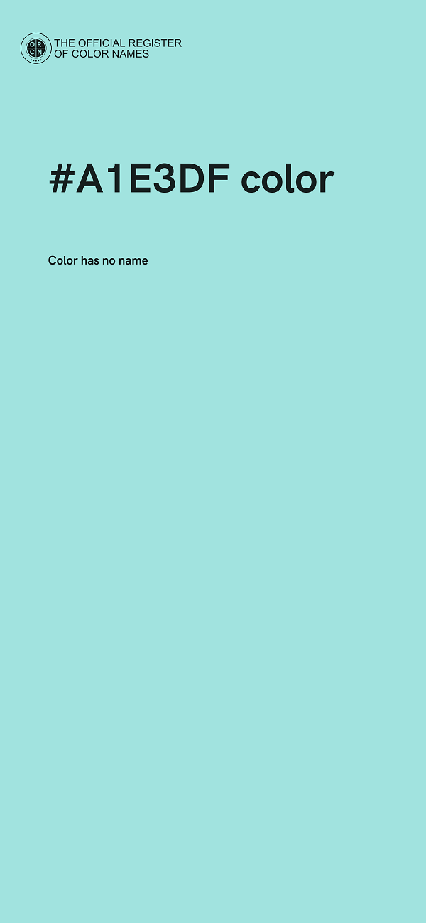 #A1E3DF color image