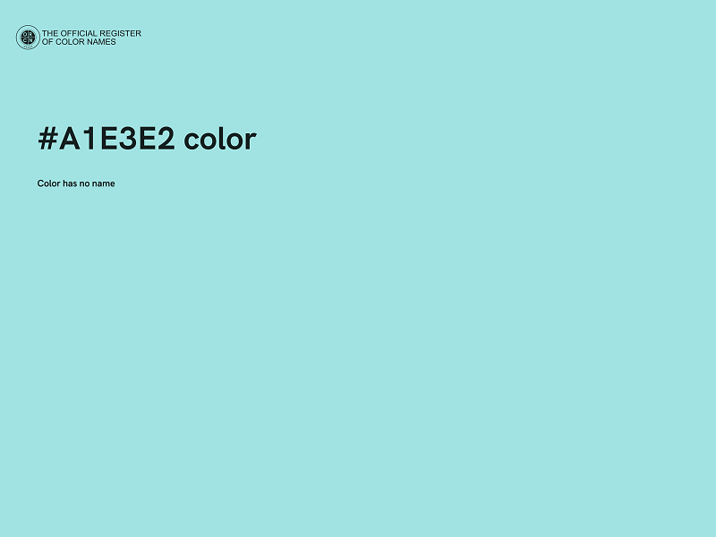 #A1E3E2 color image