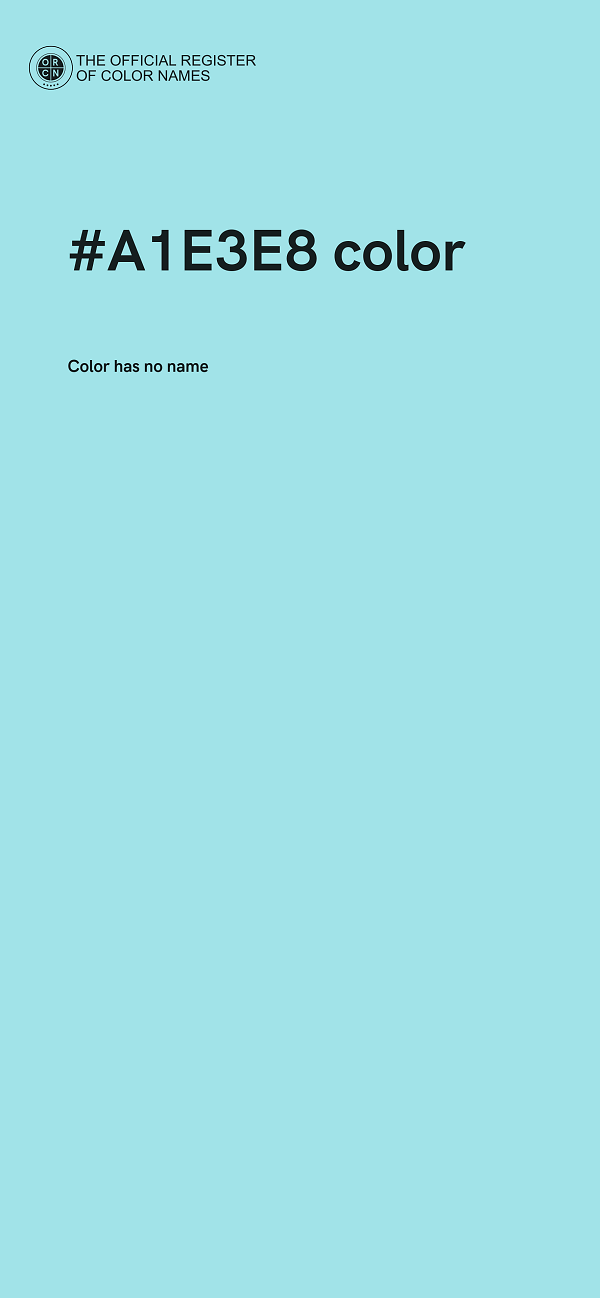 #A1E3E8 color image