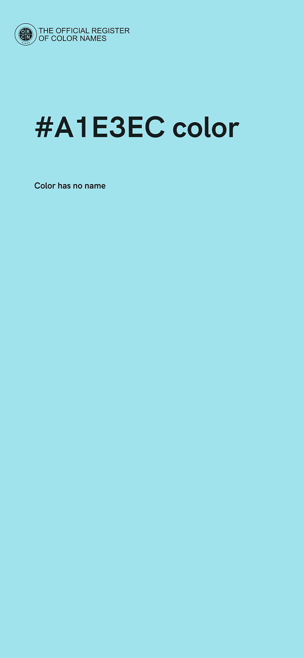 #A1E3EC color image