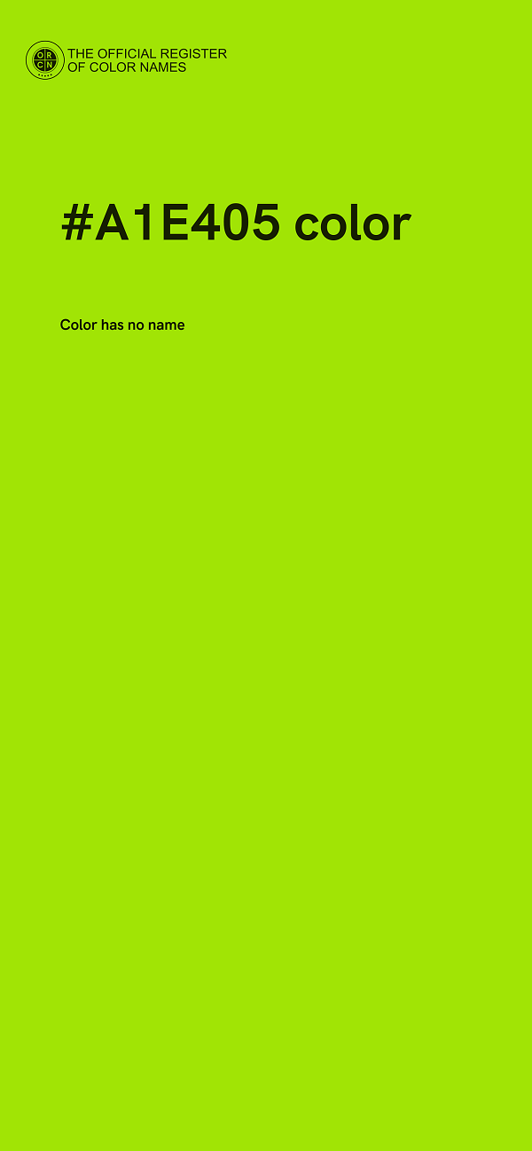 #A1E405 color image