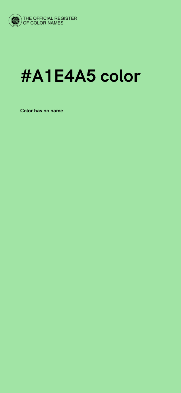 #A1E4A5 color image