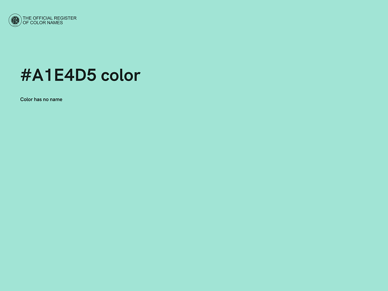 #A1E4D5 color image