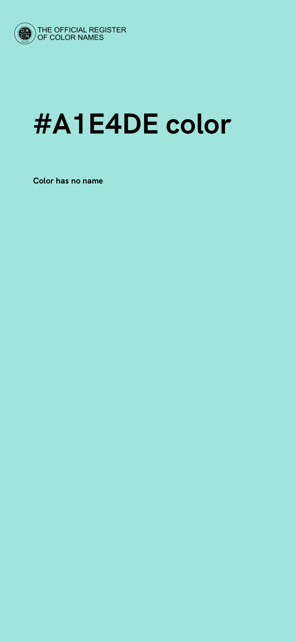 #A1E4DE color image