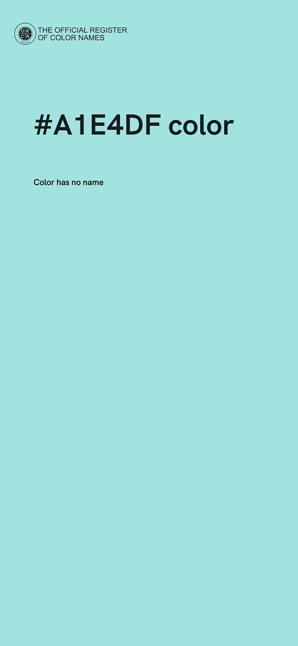 #A1E4DF color image