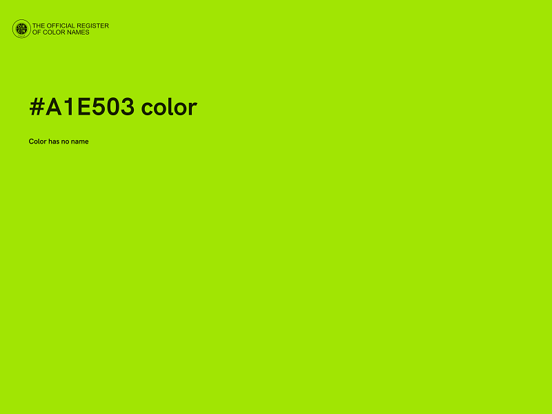 #A1E503 color image