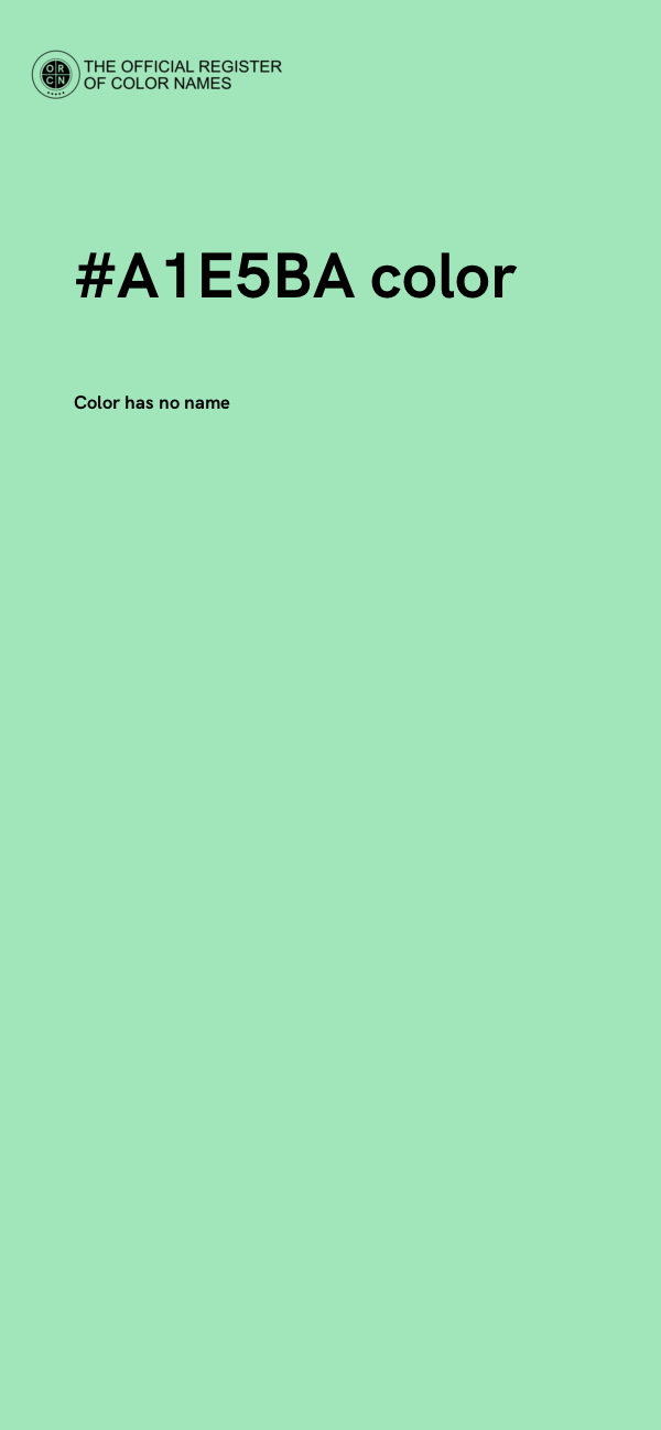 #A1E5BA color image