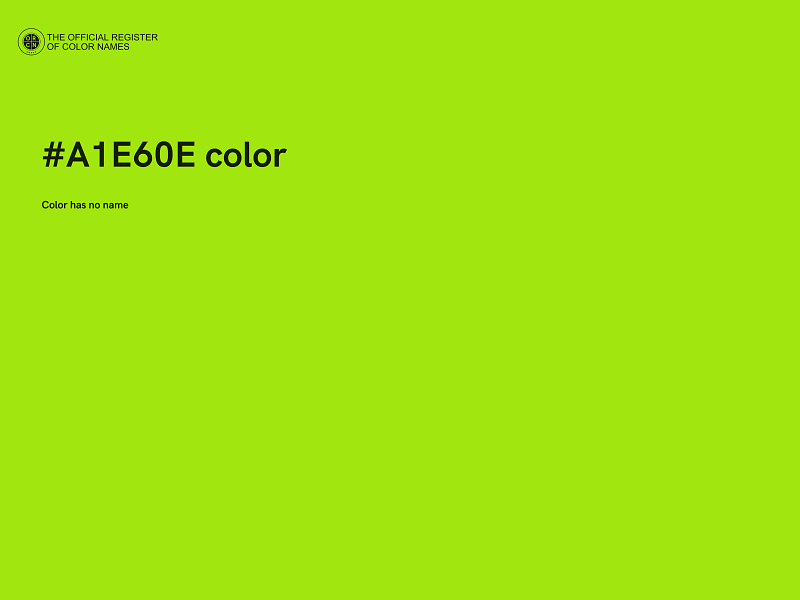 #A1E60E color image