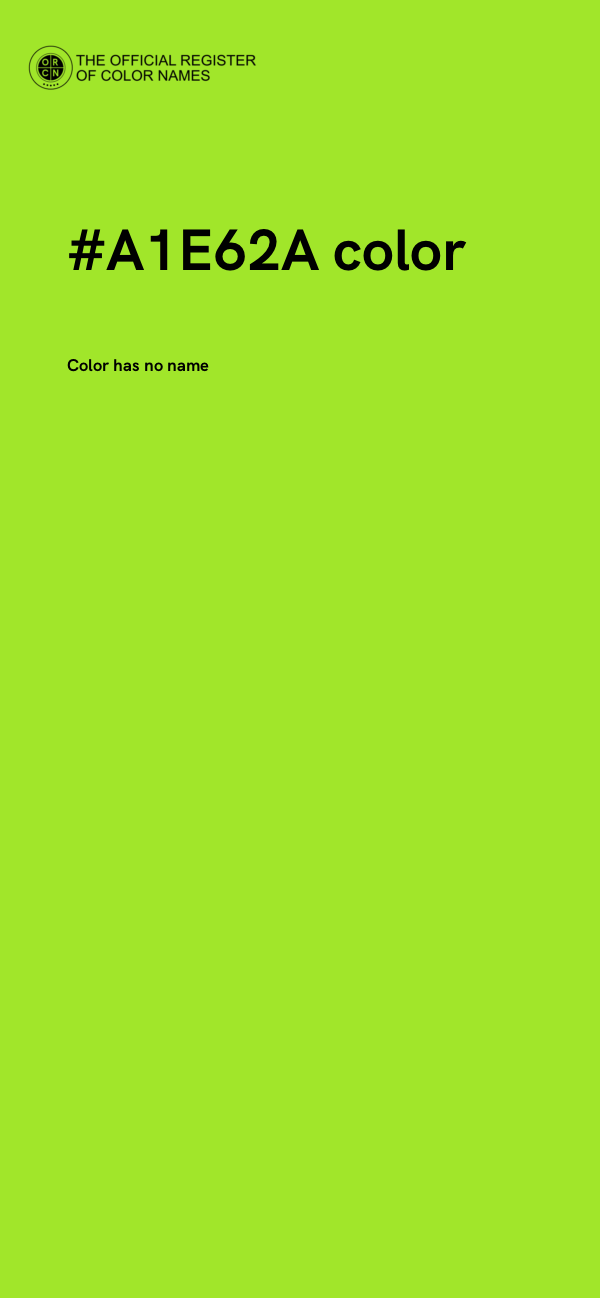 #A1E62A color image