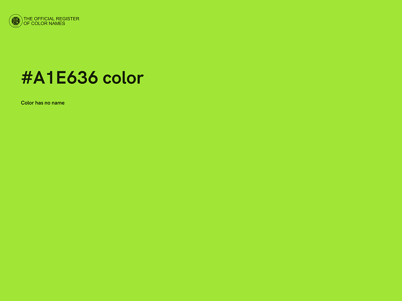 #A1E636 color image