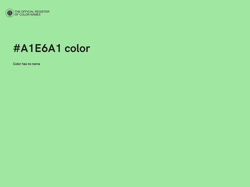 #A1E6A1 color image