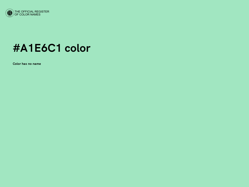 #A1E6C1 color image