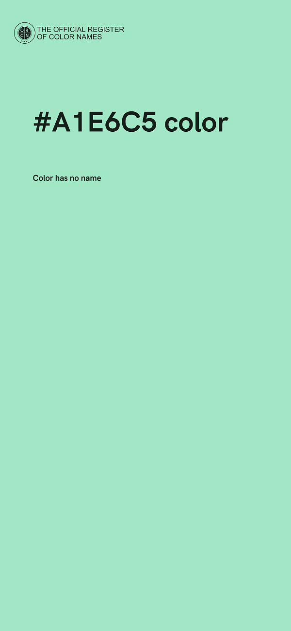 #A1E6C5 color image