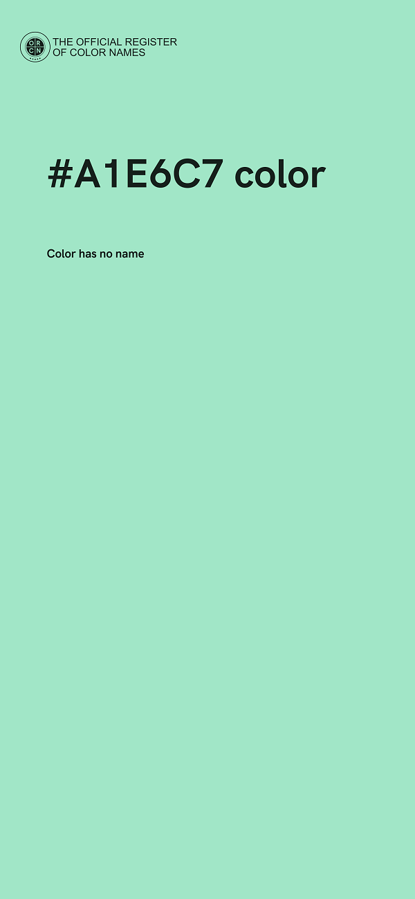 #A1E6C7 color image