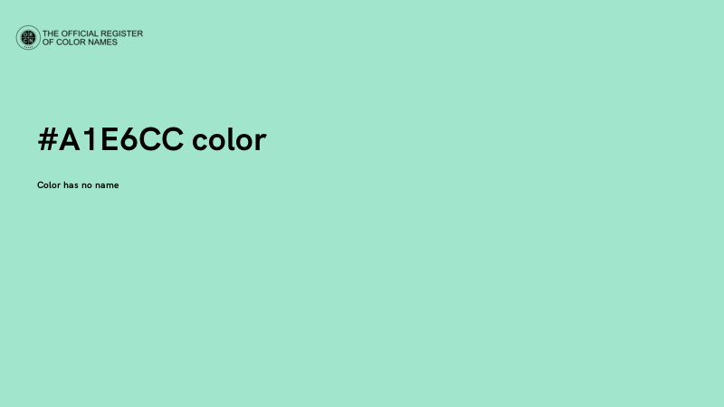 #A1E6CC color image