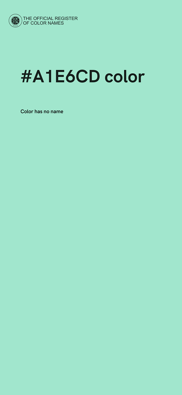 #A1E6CD color image