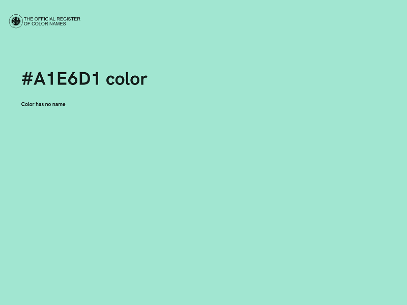 #A1E6D1 color image