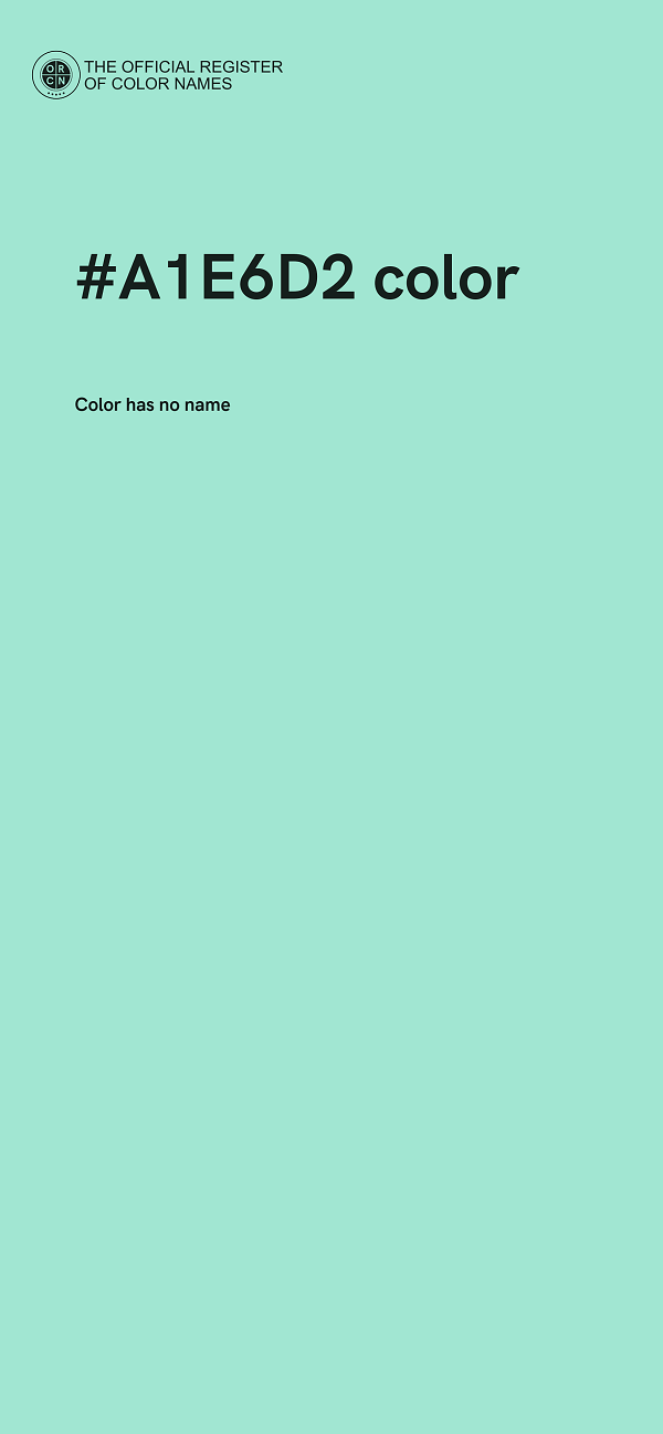 #A1E6D2 color image