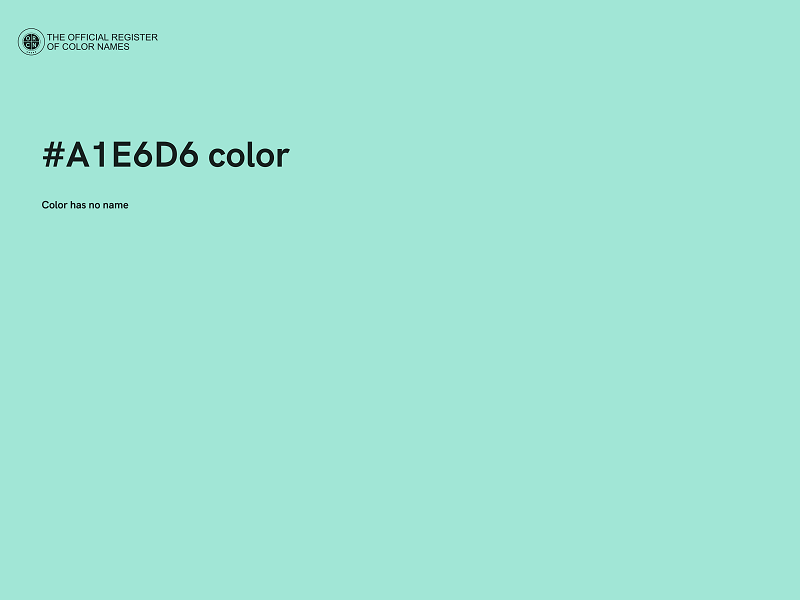 #A1E6D6 color image