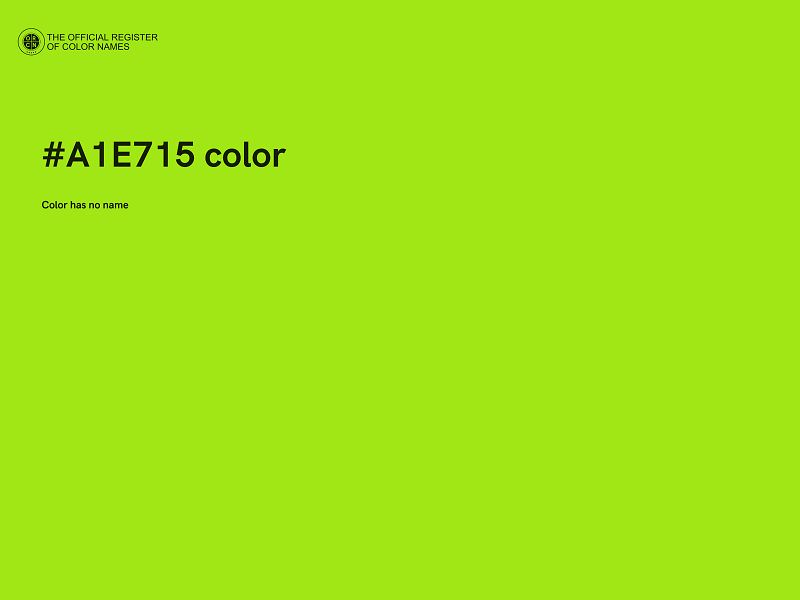 #A1E715 color image