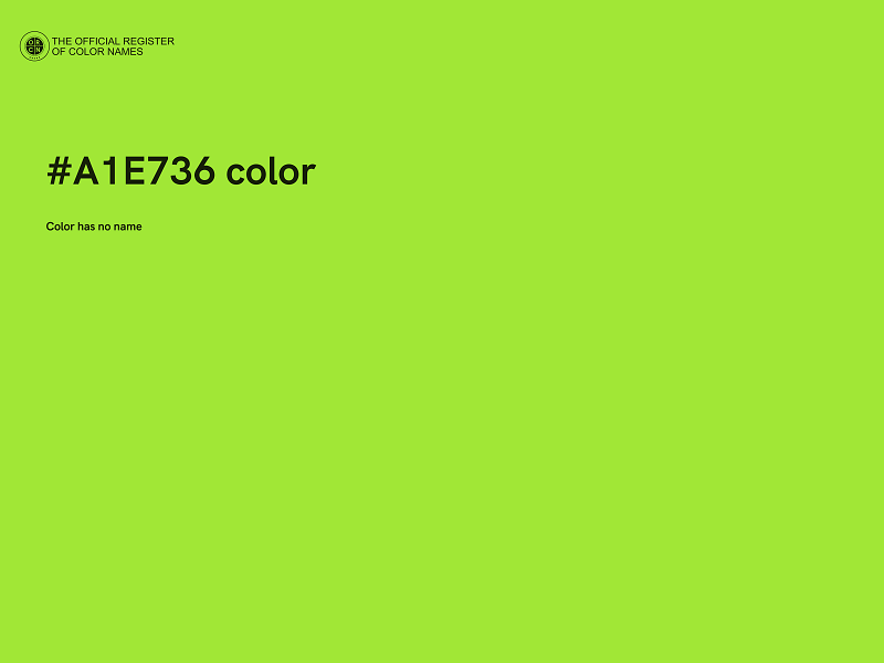 #A1E736 color image