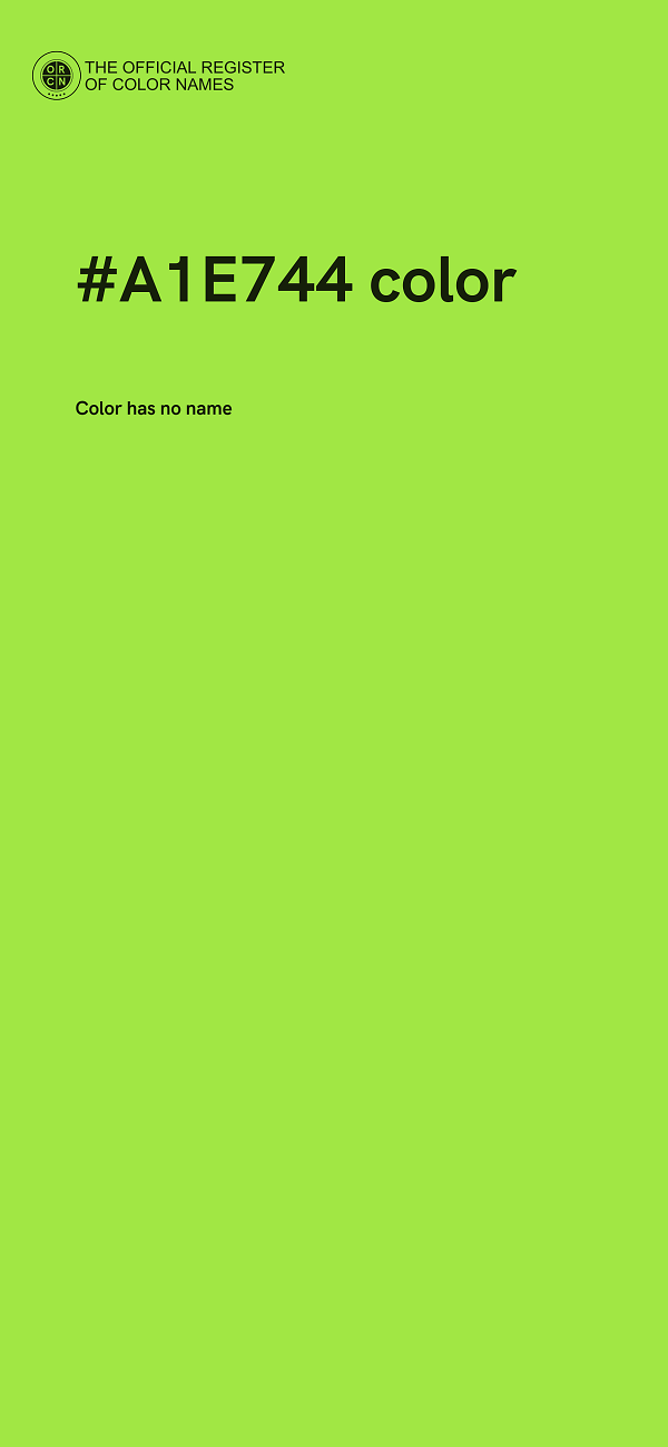 #A1E744 color image