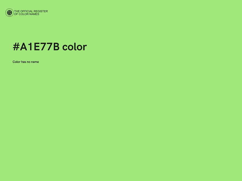 #A1E77B color image