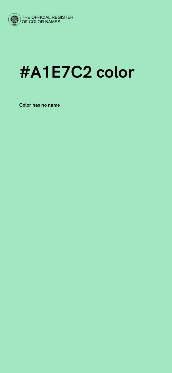 #A1E7C2 color image