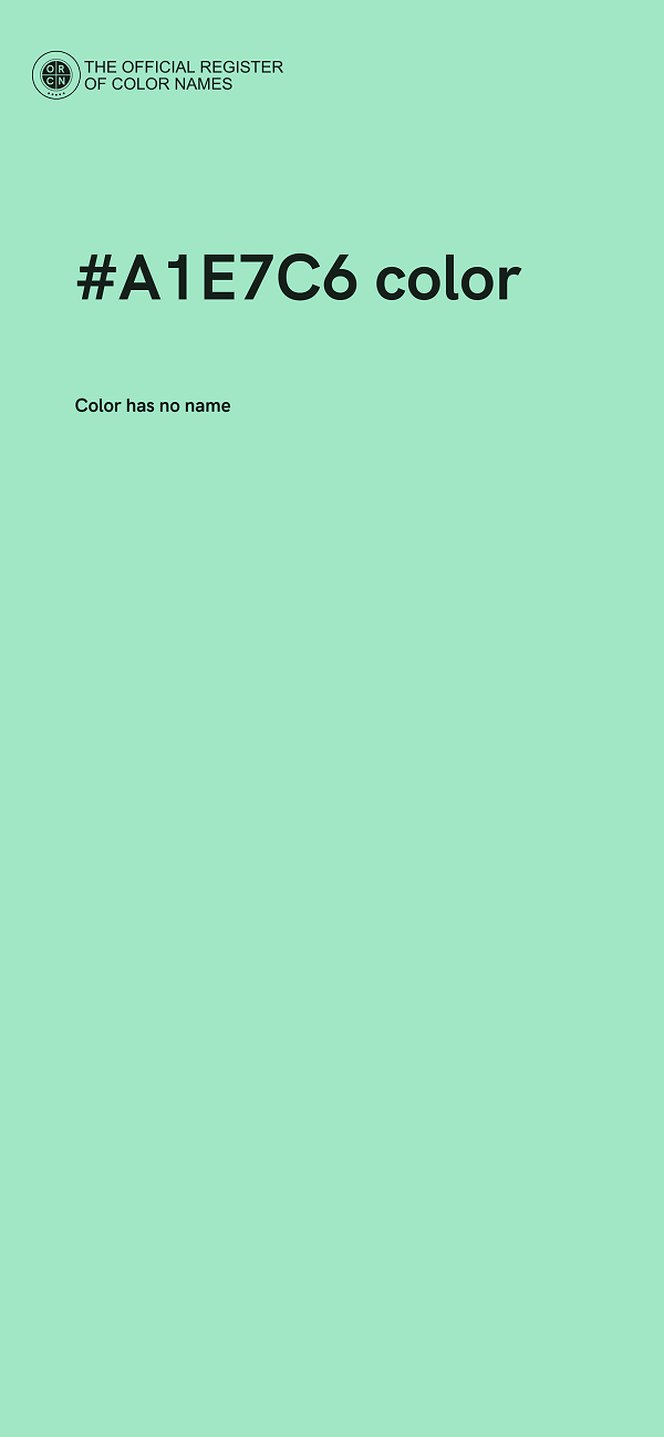 #A1E7C6 color image