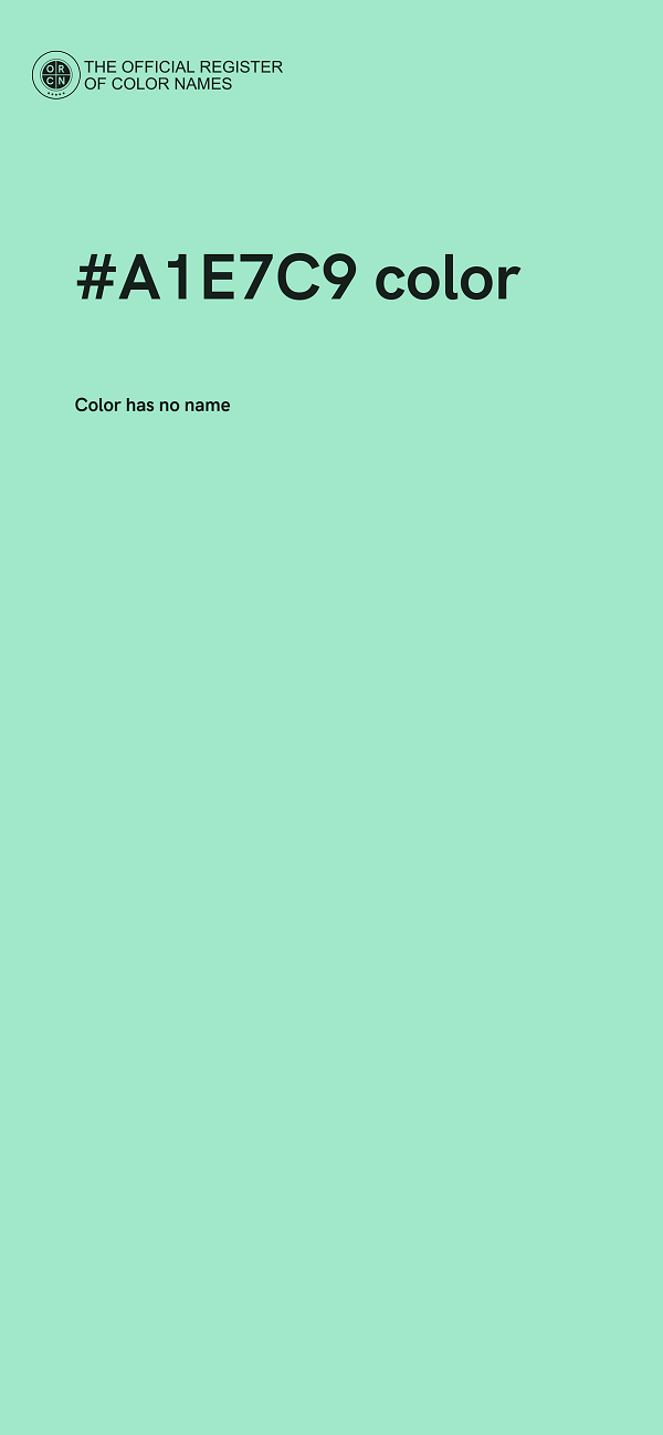 #A1E7C9 color image
