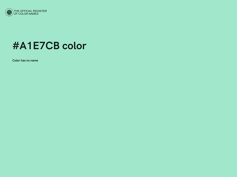 #A1E7CB color image