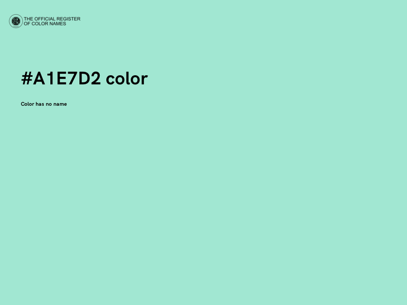 #A1E7D2 color image