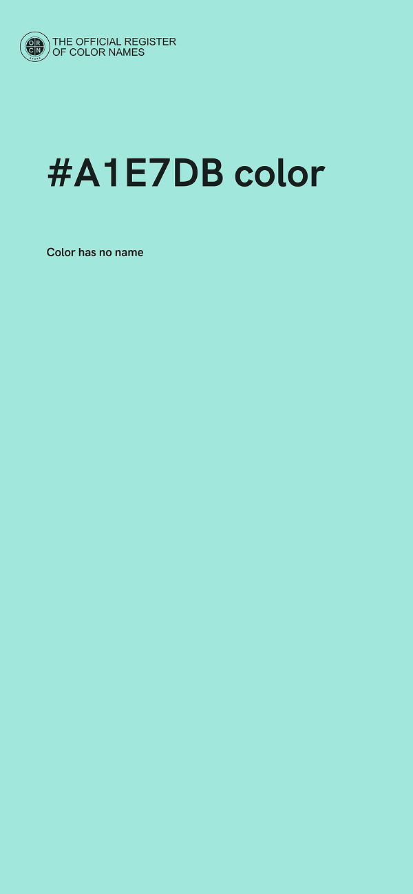 #A1E7DB color image