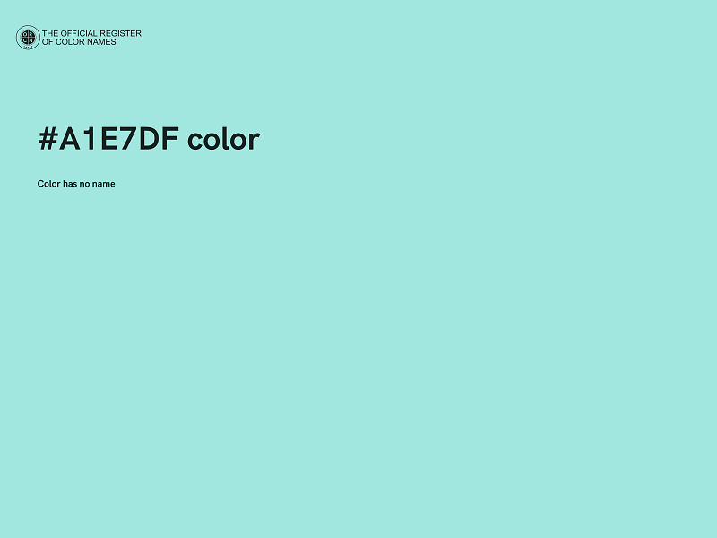 #A1E7DF color image