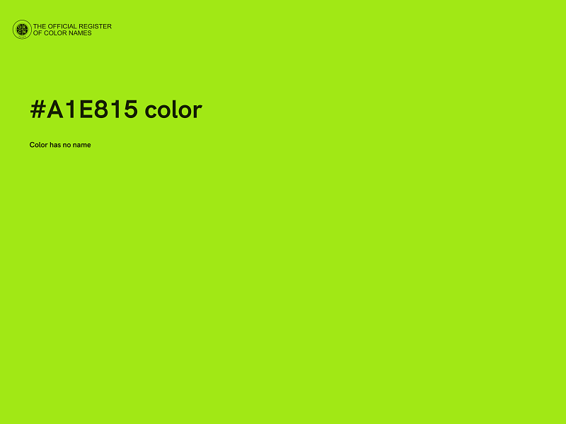 #A1E815 color image