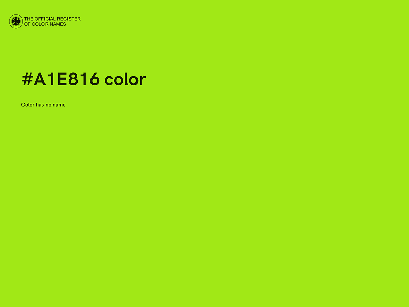 #A1E816 color image