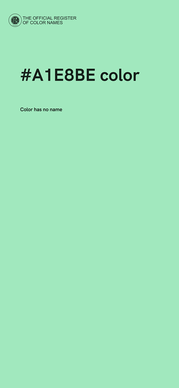 #A1E8BE color image