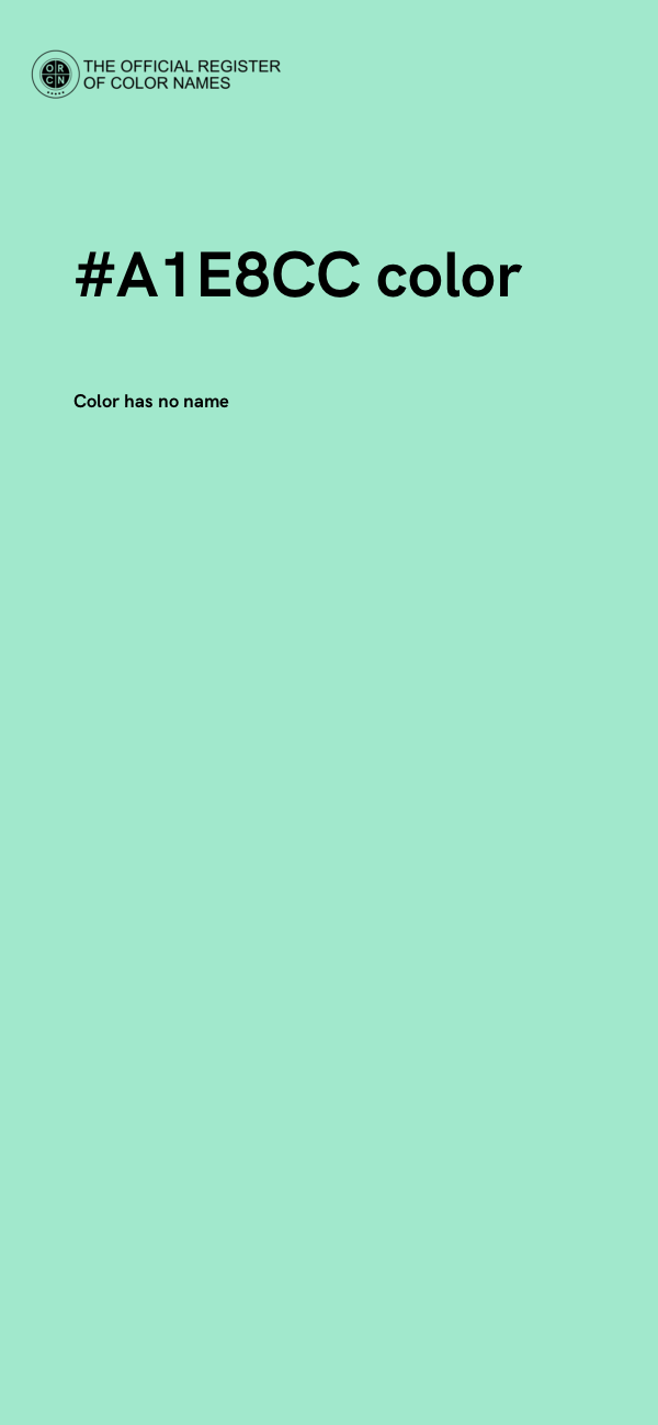 #A1E8CC color image