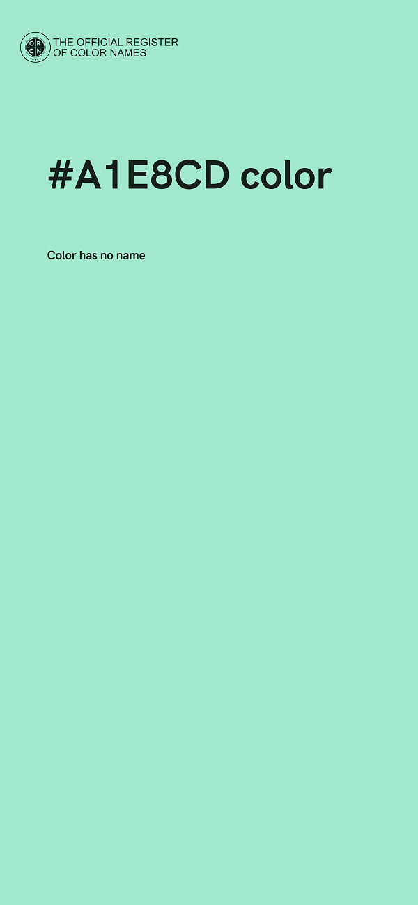 #A1E8CD color image