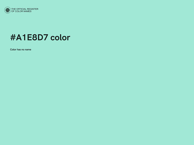 #A1E8D7 color image