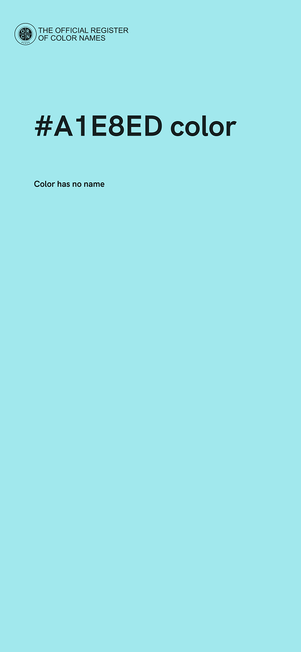 #A1E8ED color image